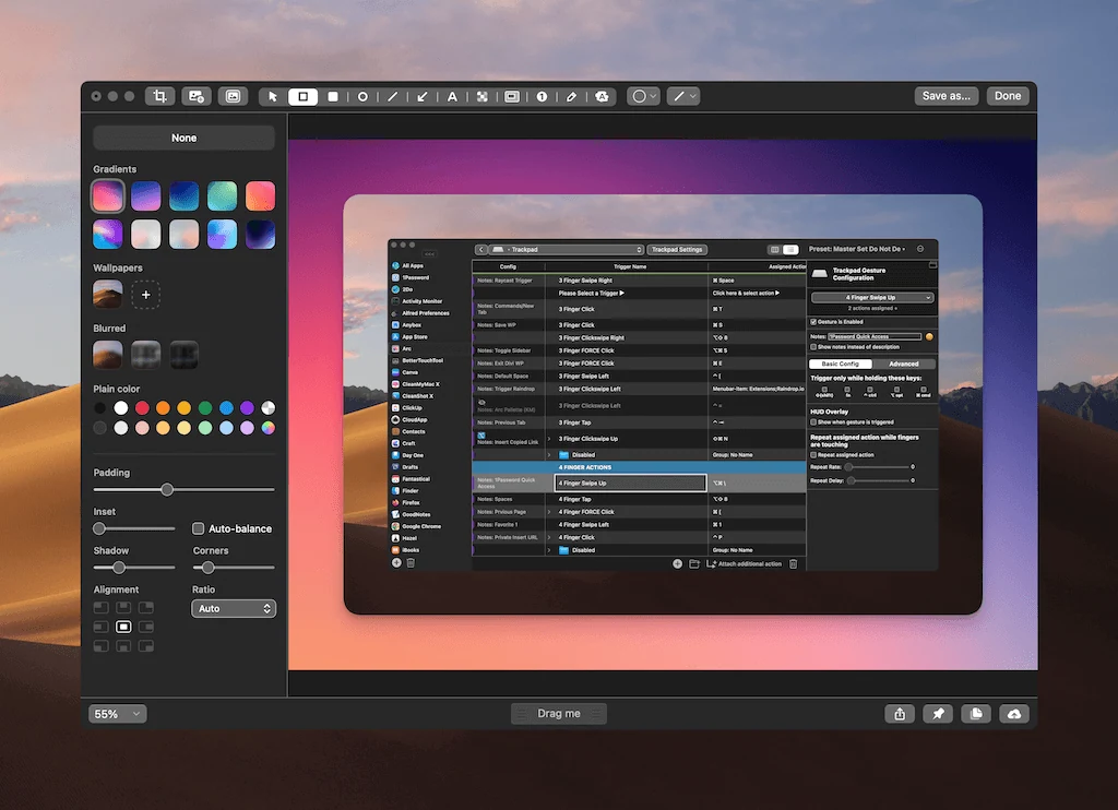 CleanShot X application preview
