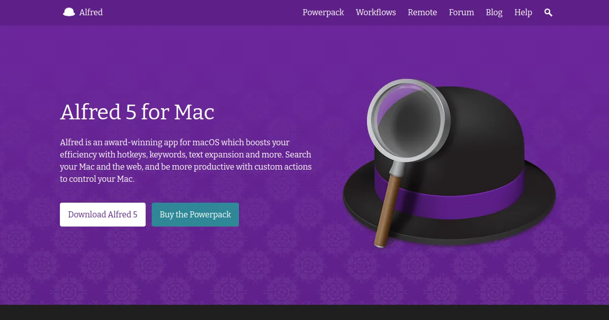 Alfred application preview