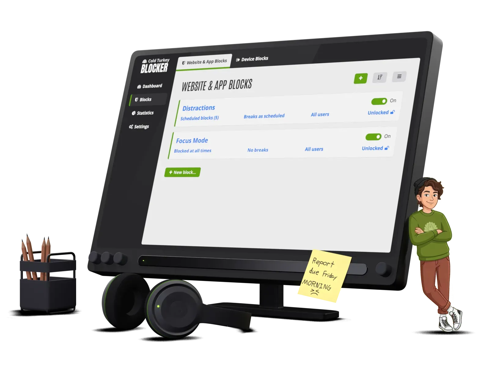 Cold Turkey Blocker application preview