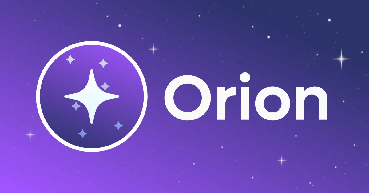 Orion application preview