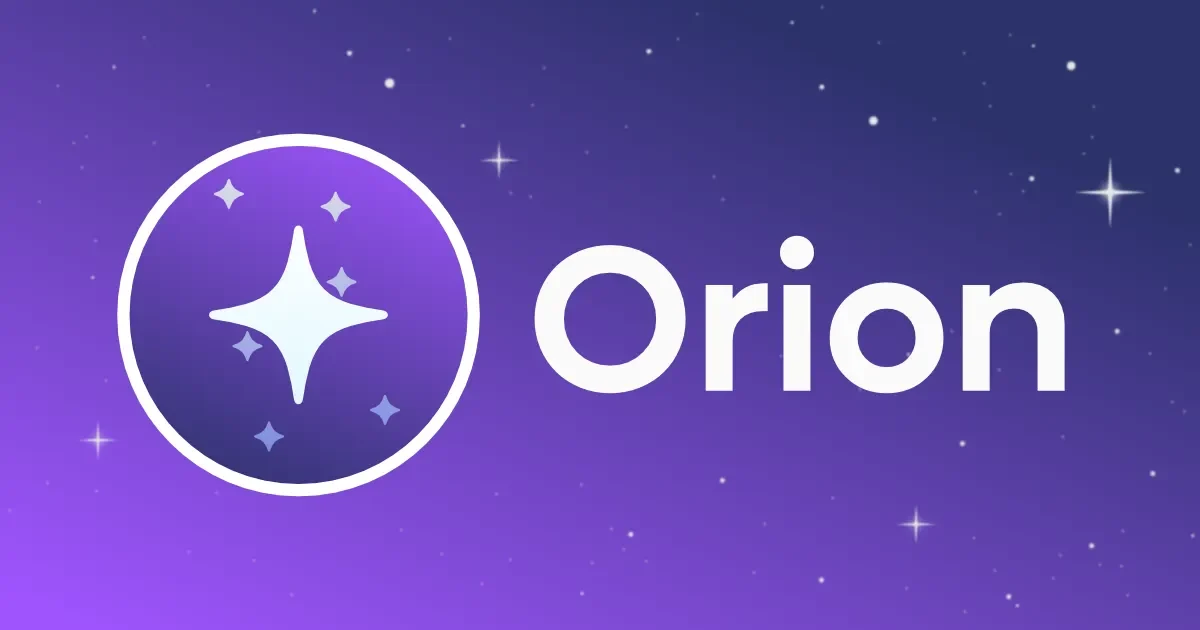 Orion application preview