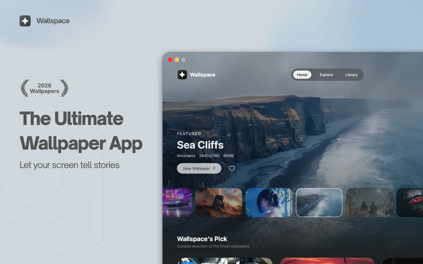 Wallspace application preview