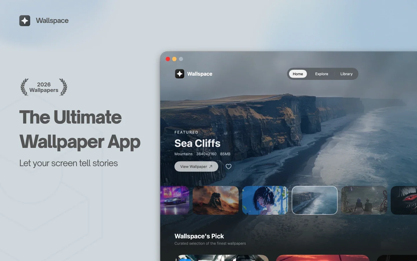 Wallspace application preview