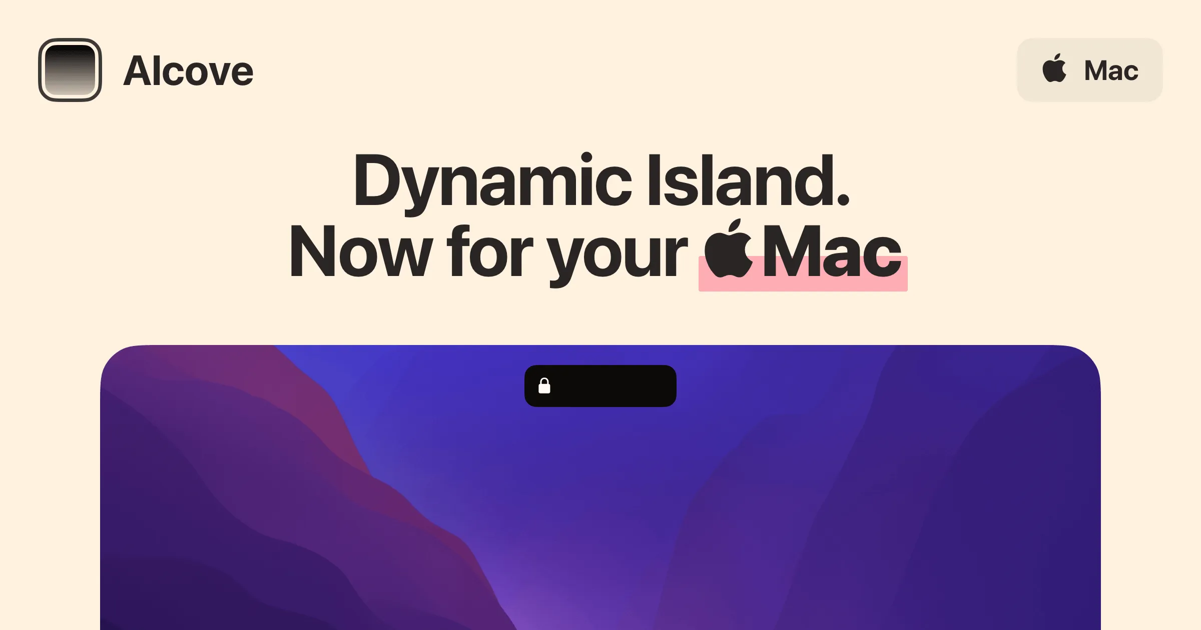 Alcove application preview