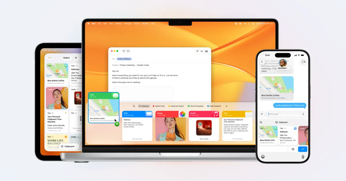 Paste application preview