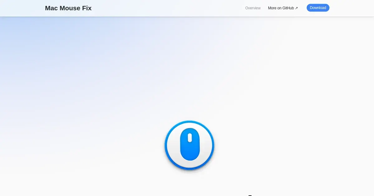 Mac Mouse Fix application preview