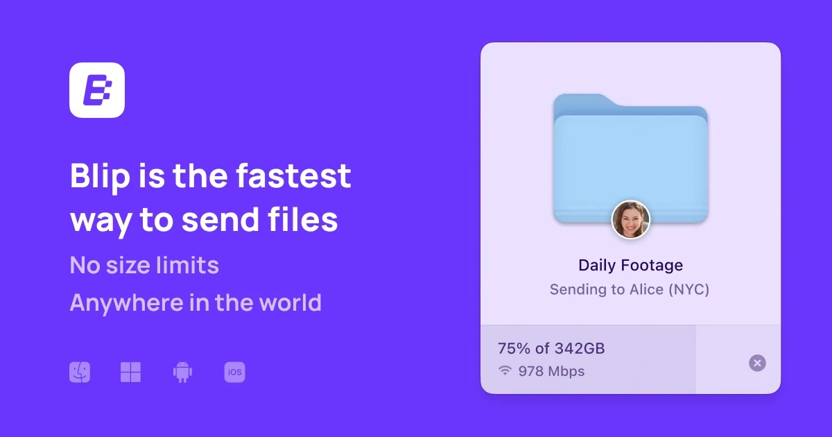Blip application preview