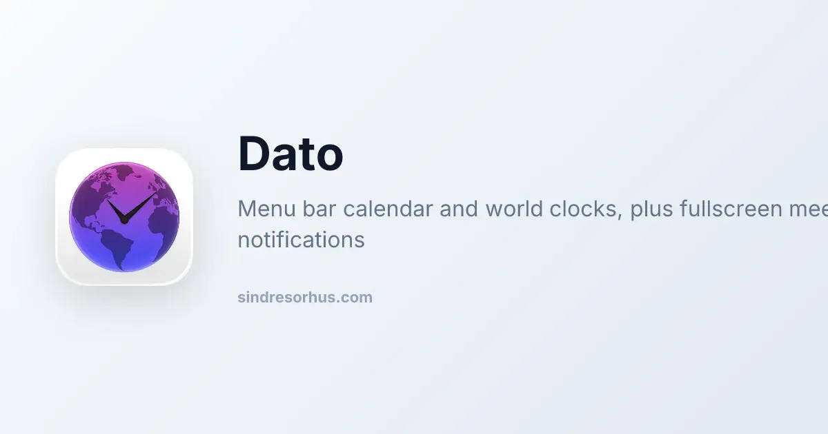 Dato application preview
