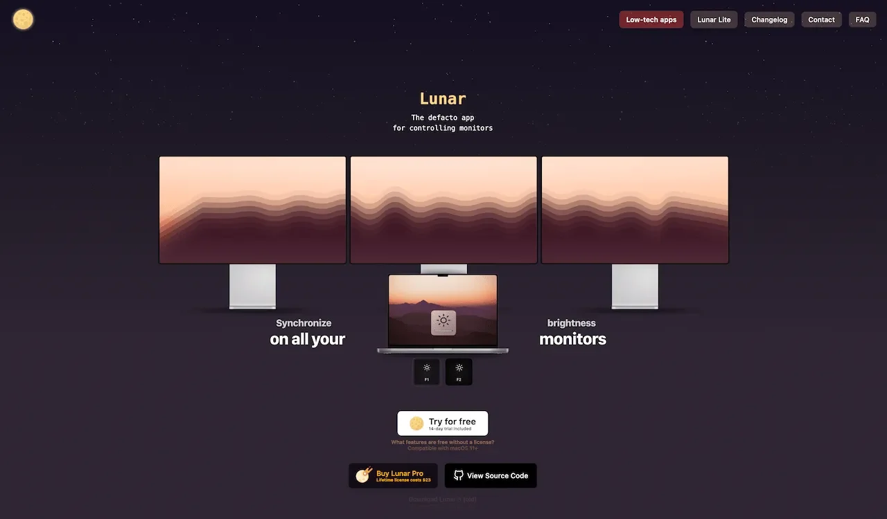 Lunar application preview