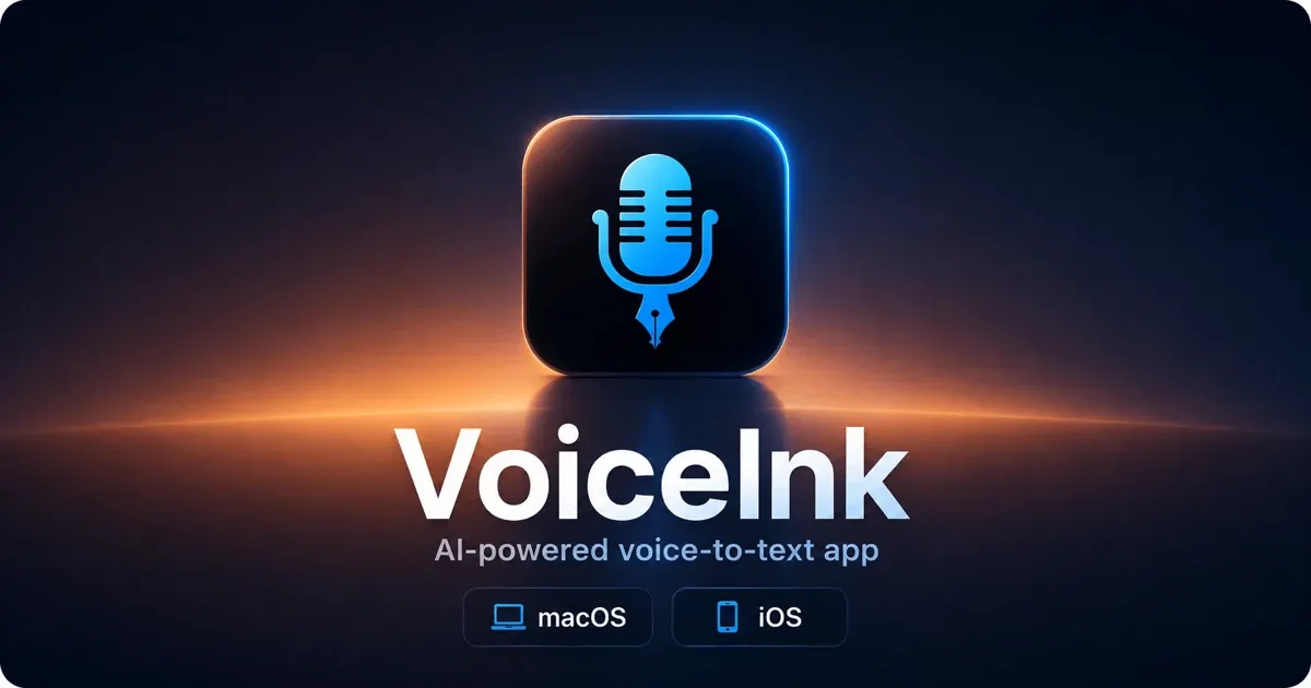 VoiceInk private AI dictation application preview