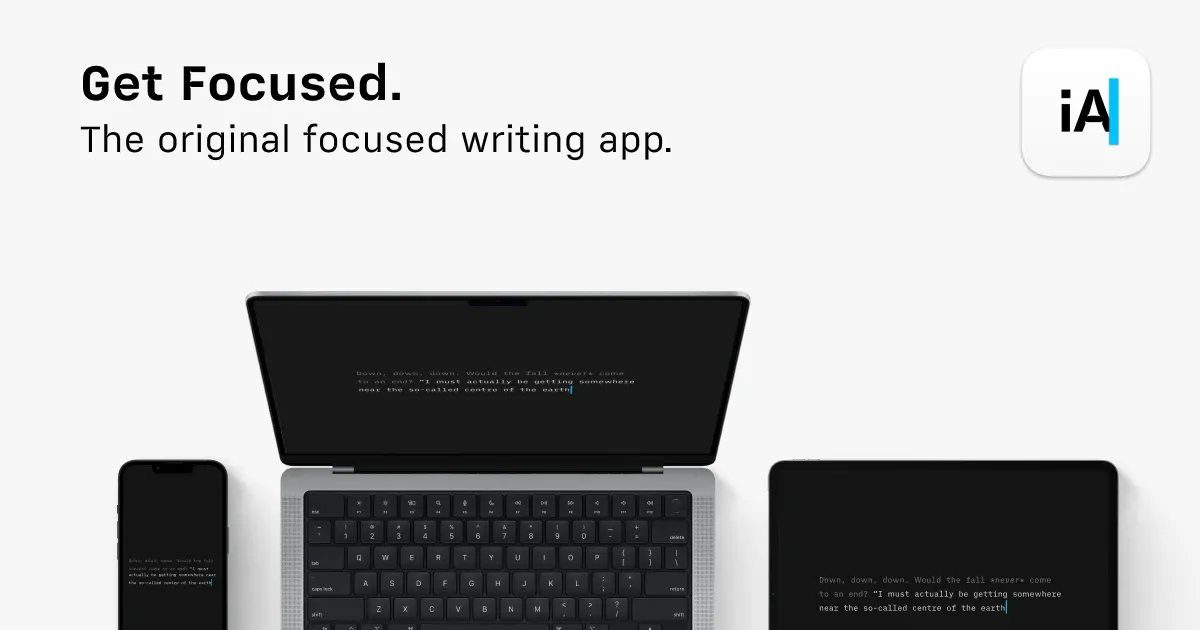iA Writer focused Markdown editor preview